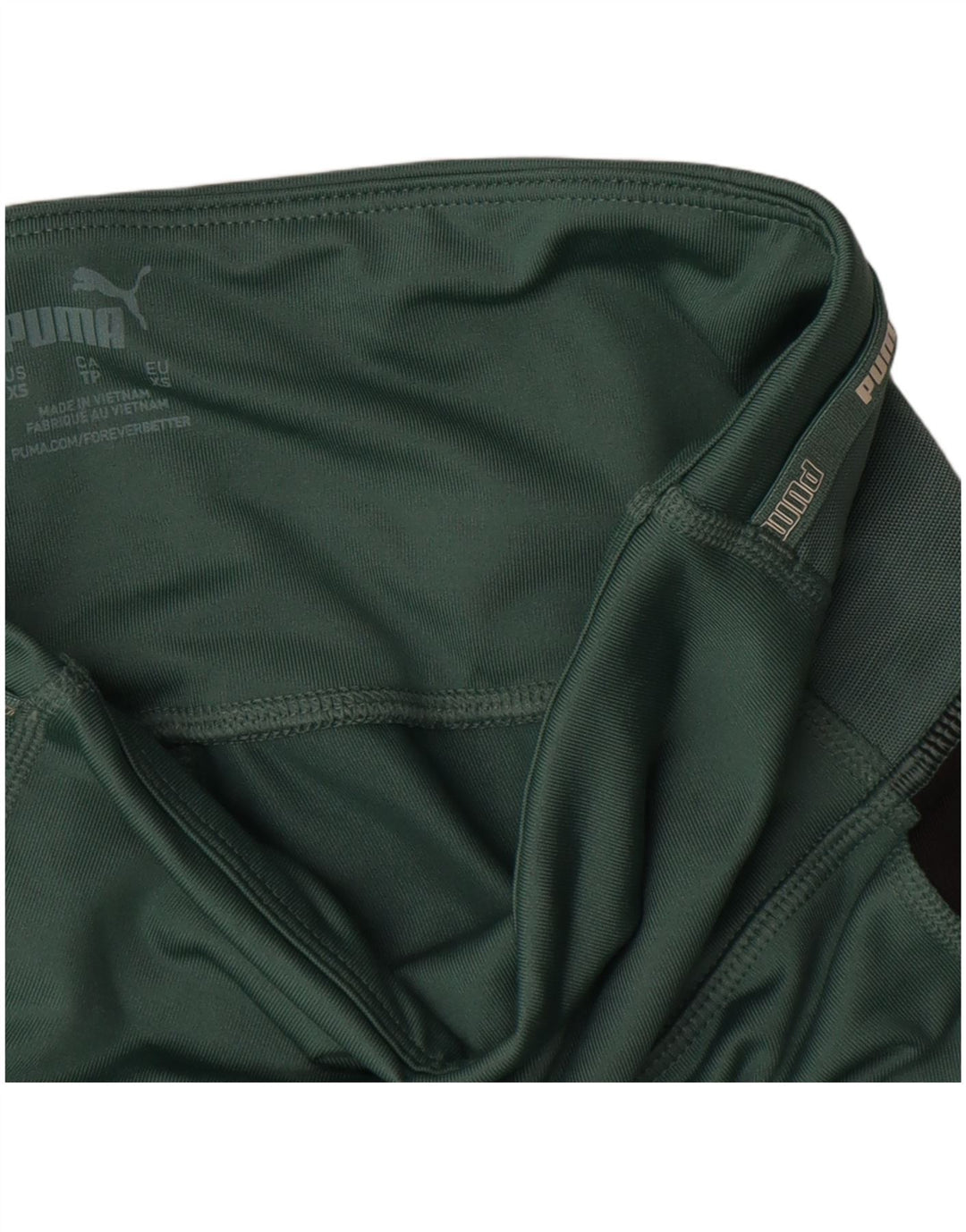 Puma Womens Graphic Leggings UK 6 XS Green Colourblock Polyester