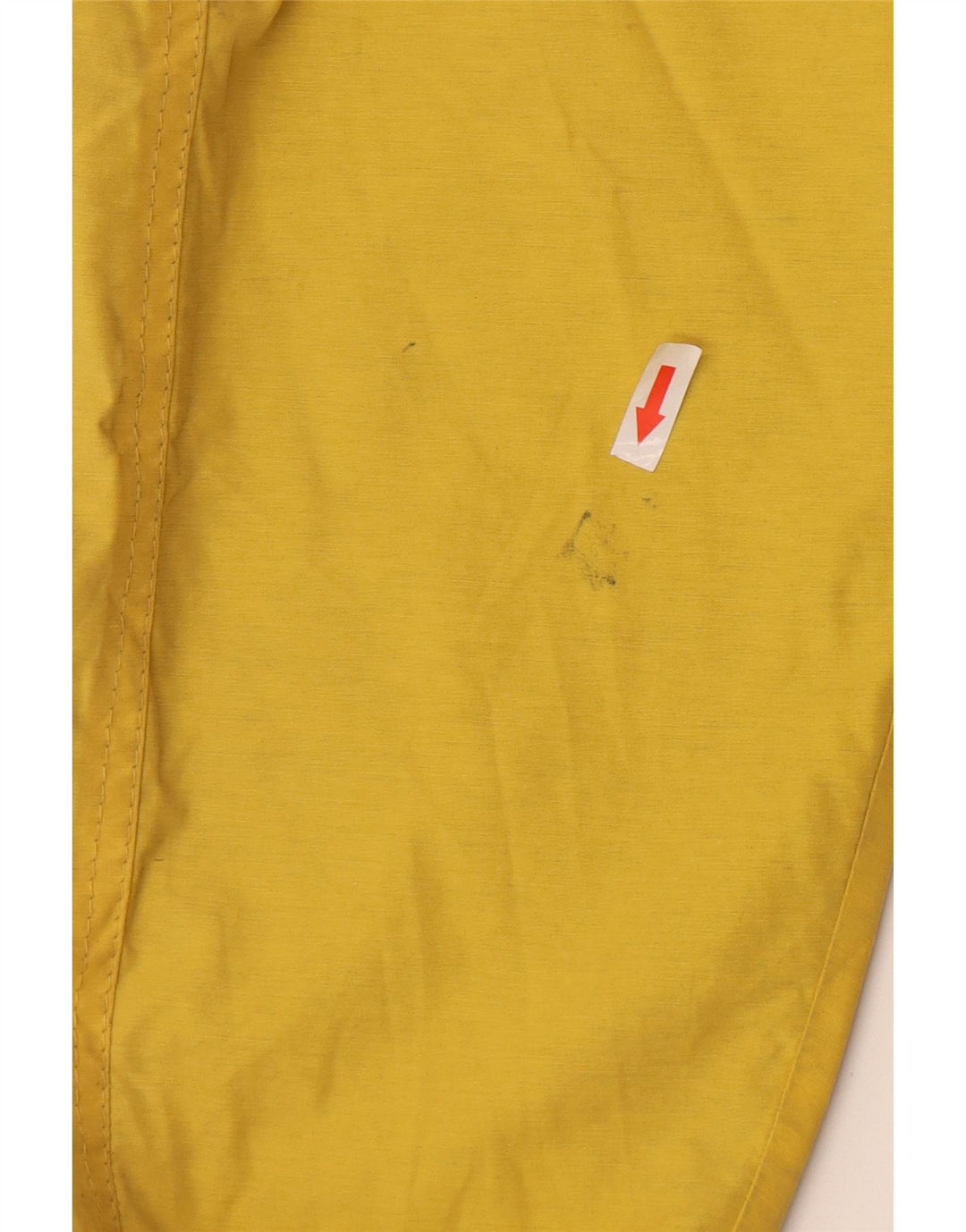 Polbot Mens Hooded Rain Jacket UK 38 Medium Yellow Polyester