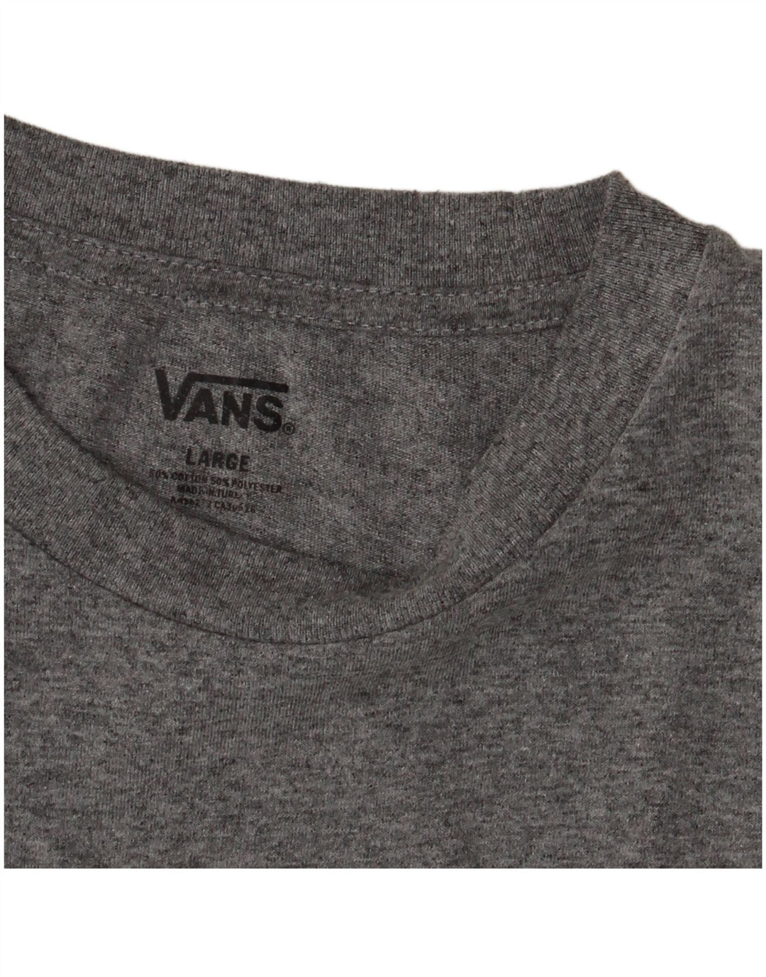 Vans Womens Graphic T-Shirt Top UK 14 Large Grey Cotton