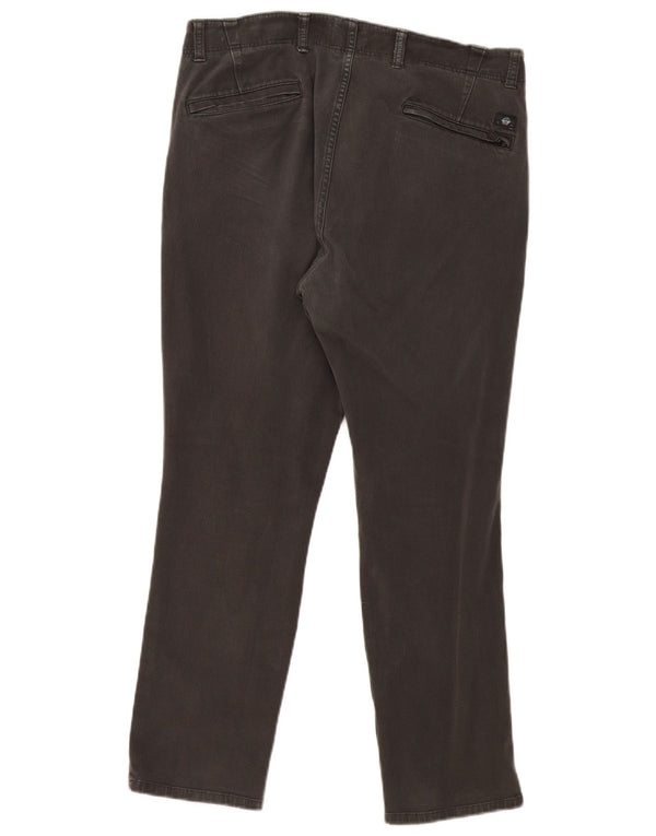 Dockers Mens Slim Chino Trousers W34 L27 Grey Cotton