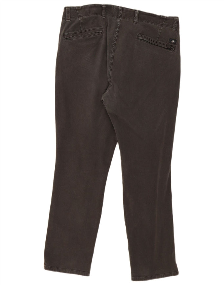 Dockers Mens Slim Chino Trousers W34 L27 Grey Cotton