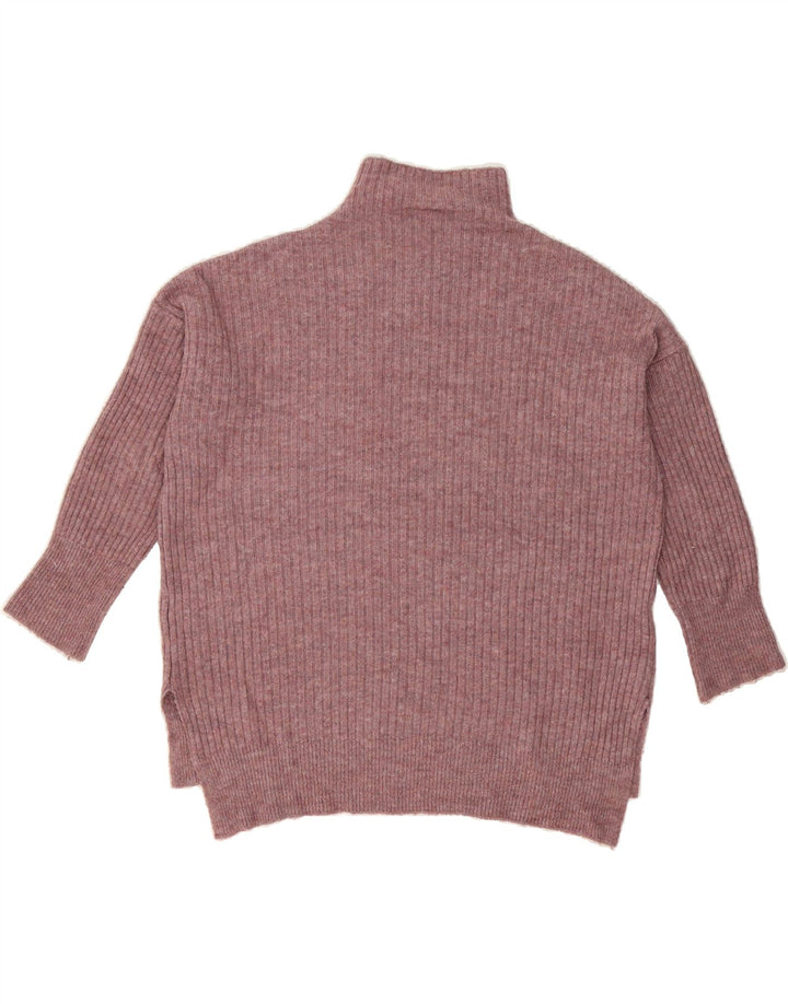 TOPSHOP Womens Oversized Turtle Neck Jumper Sweater UK 10 Small Purple Vintage Topshop and Second-Hand Topshop from Messina Hembry 