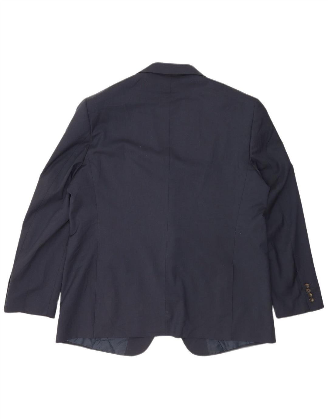Marks & Spencer Mens 2 Button Blazer Jacket UK 48 2XL Navy Blue Polyester