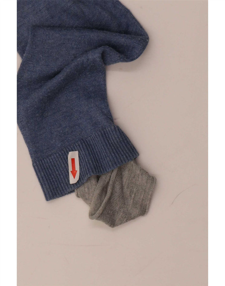 Jack & Jones Mens V-Neck Jumper Sweater Medium Blue
