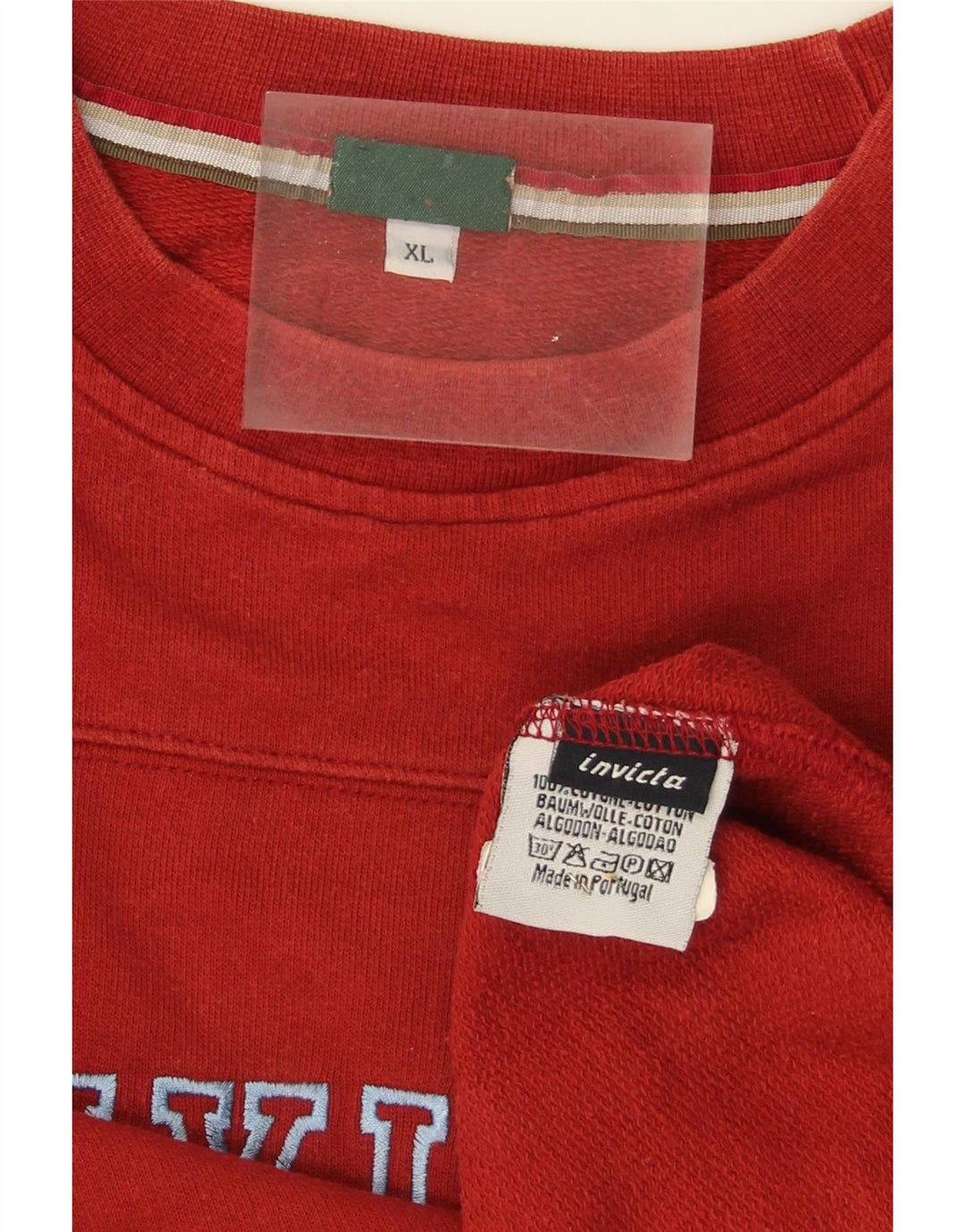 INVICTA Mens Graphic Sweatshirt Jumper XL Red Cotton Vintage Invicta and Second-Hand Invicta from Messina Hembry 