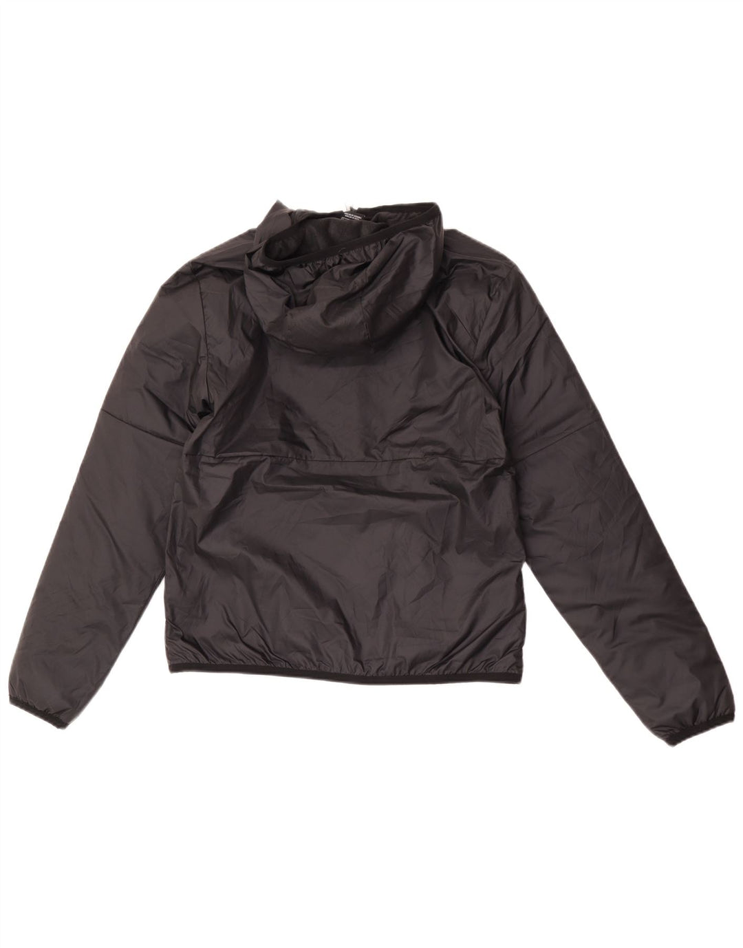 Nike Mens Graphic Hooded Windbreaker Jacket UK 36 Small Black Polyester