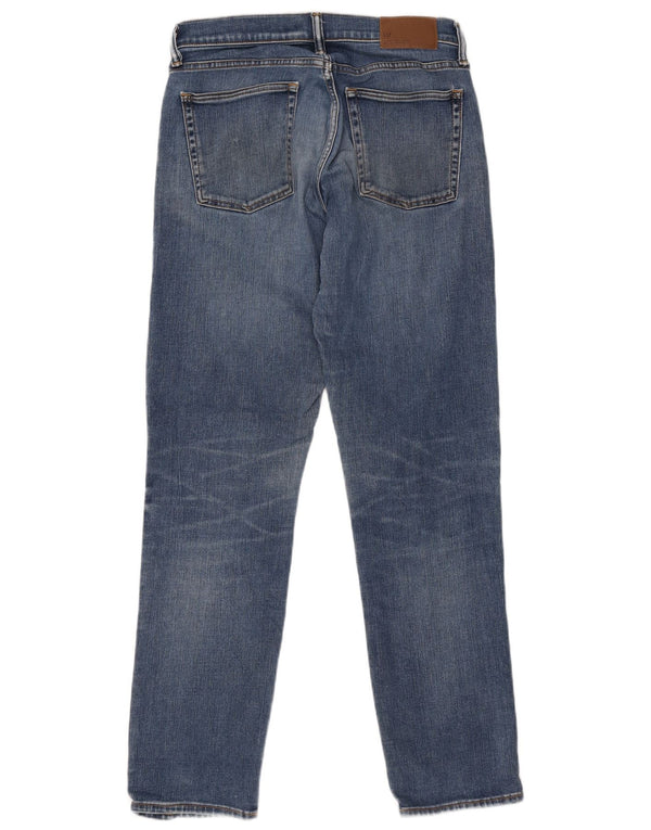 Gap Mens Distressed Slim Straight Jeans W32 L34 Blue Cotton