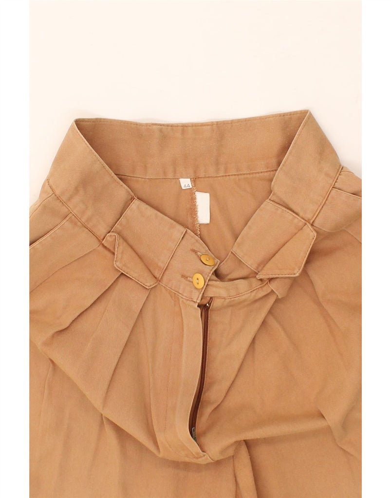 VINTAGE Womens Pegged Chino Shorts IT 44 Medium W28 Beige Cotton | Vintage Vintage | Thrift | Second-Hand Vintage | Used Clothing | Messina Hembry 