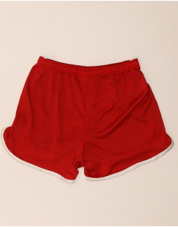 Russell Athletic Womens Sport Shorts UK 10 Small  Red Polyester