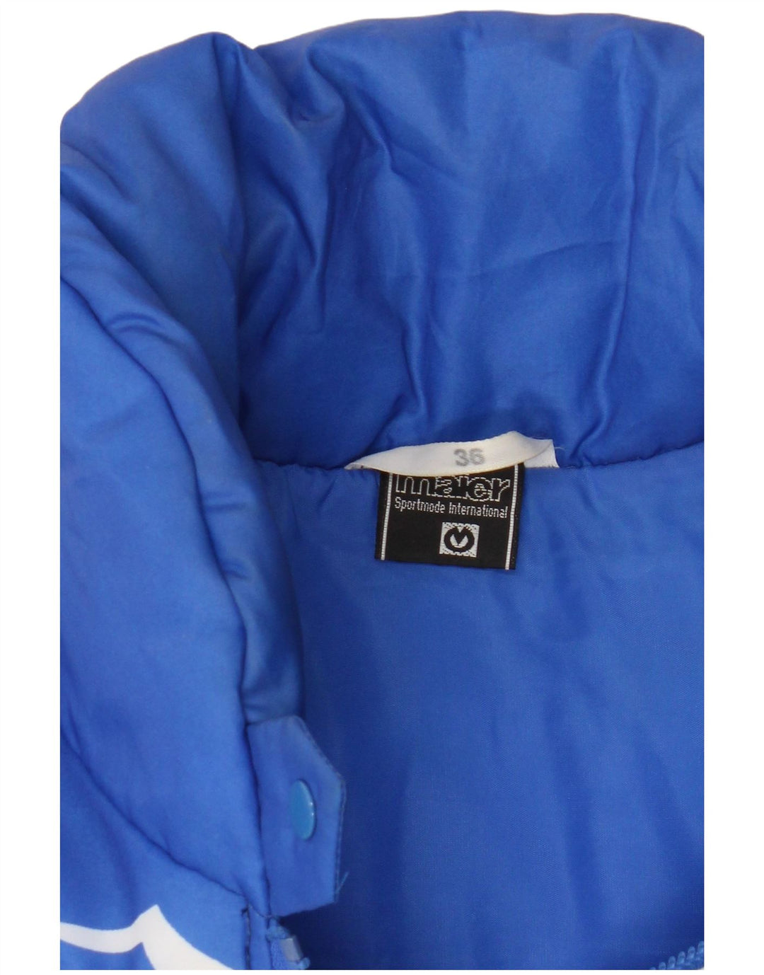 Maier Womens Padded Jacket EU 36 Small Blue Colourblock Polyamide