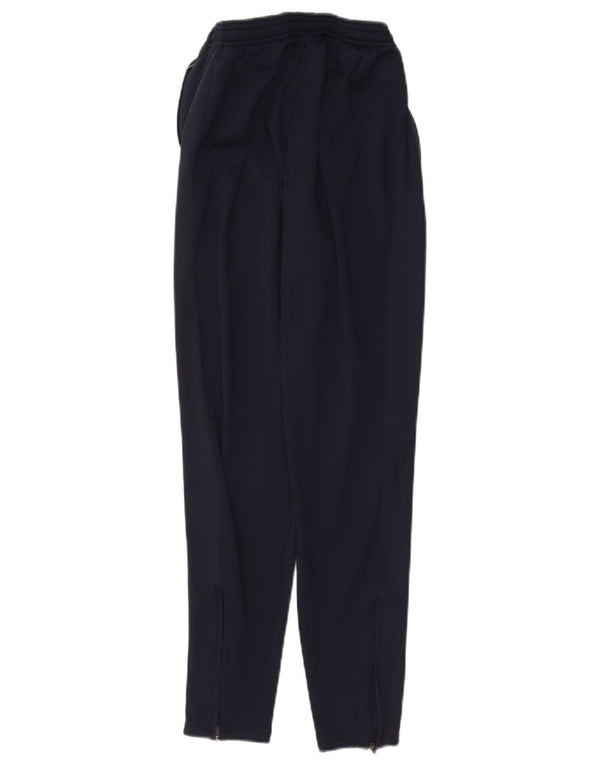 NIKE Mens Dri Fit Graphic Tracksuit Trousers Small  Navy Blue Polyester