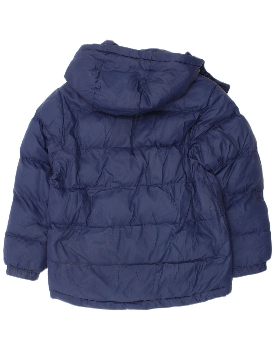 Timberland Boys Hooded Padded Jacket 7-8 Years Blue Polyester