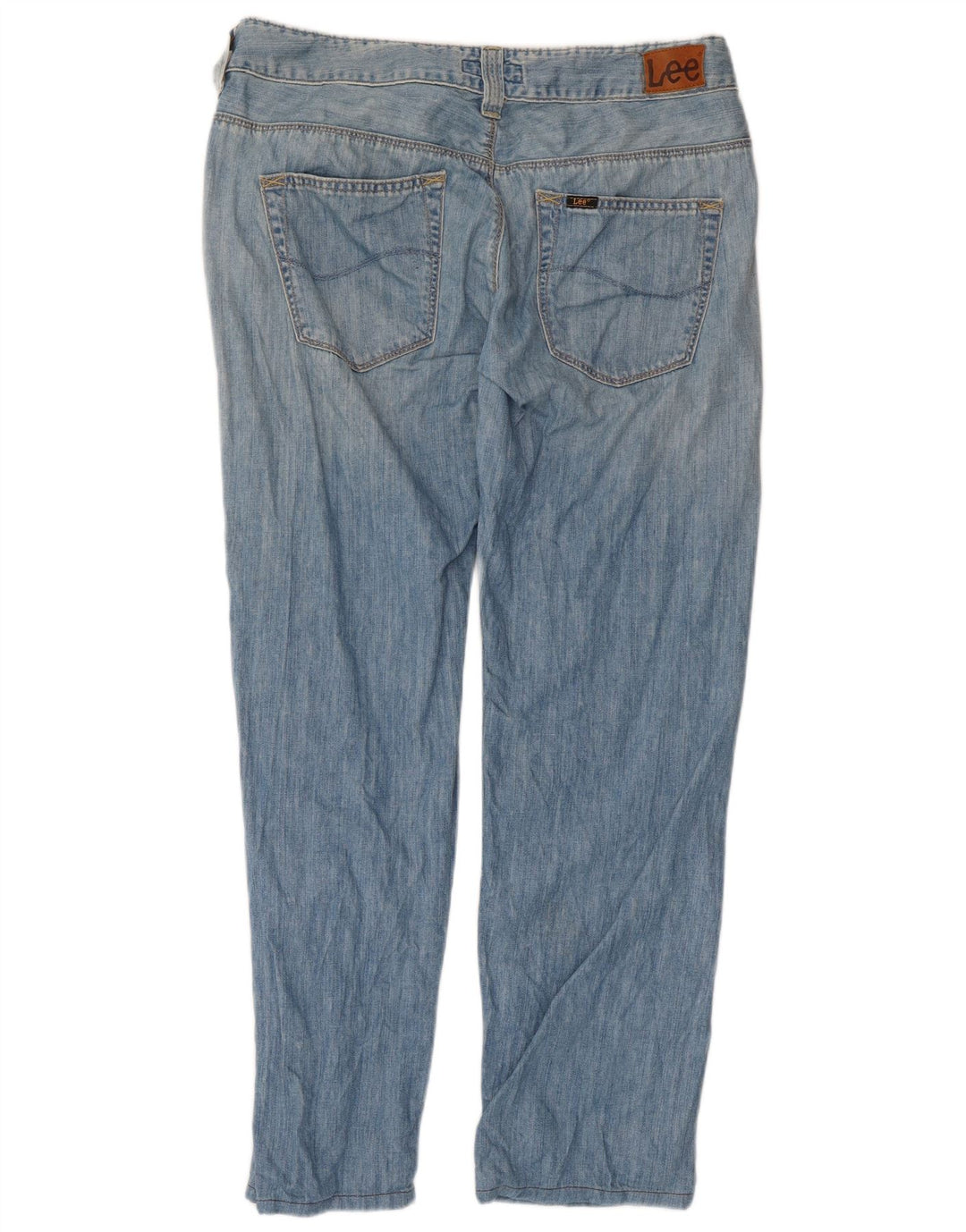 Lee Mens Avalon Straight Jeans W33 L33 Blue Cotton