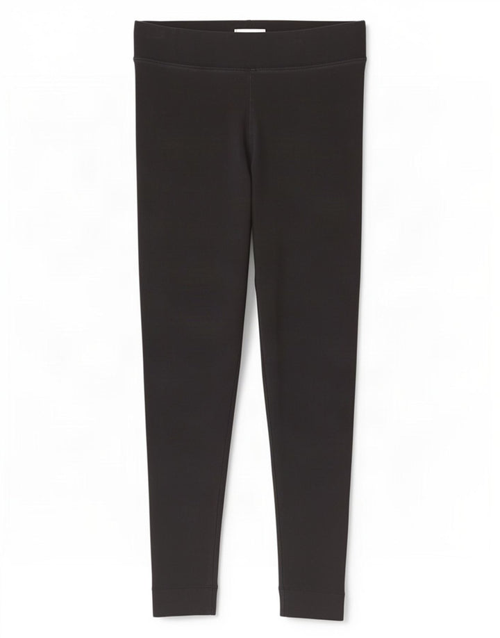 Marks & Spencer Womens Leggings UK 12 Medium Black Cotton