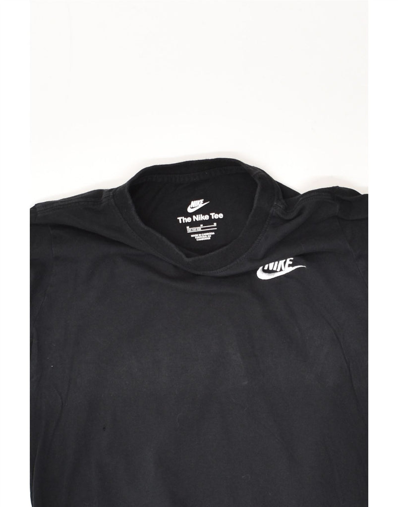 NIKE Boys Top Long Sleeve 10-11 Years Medium Black Cotton | Vintage Nike | Thrift | Second-Hand Nike | Used Clothing | Messina Hembry 