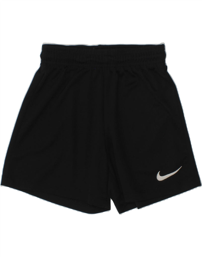 NIKE Boys Dri Fit Sport Shorts 8-9 Years Small Black | Vintage Nike | Thrift | Second-Hand Nike | Used Clothing | Messina Hembry 