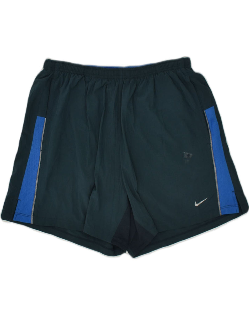 NIKE Mens Dri Fit Sport Shorts XL Green | Vintage Nike | Thrift | Second-Hand Nike | Used Clothing | Messina Hembry 