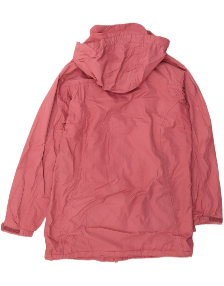Mountain Warehouse Womens Hooded Raincoat UK 14 Large Pink Polyester