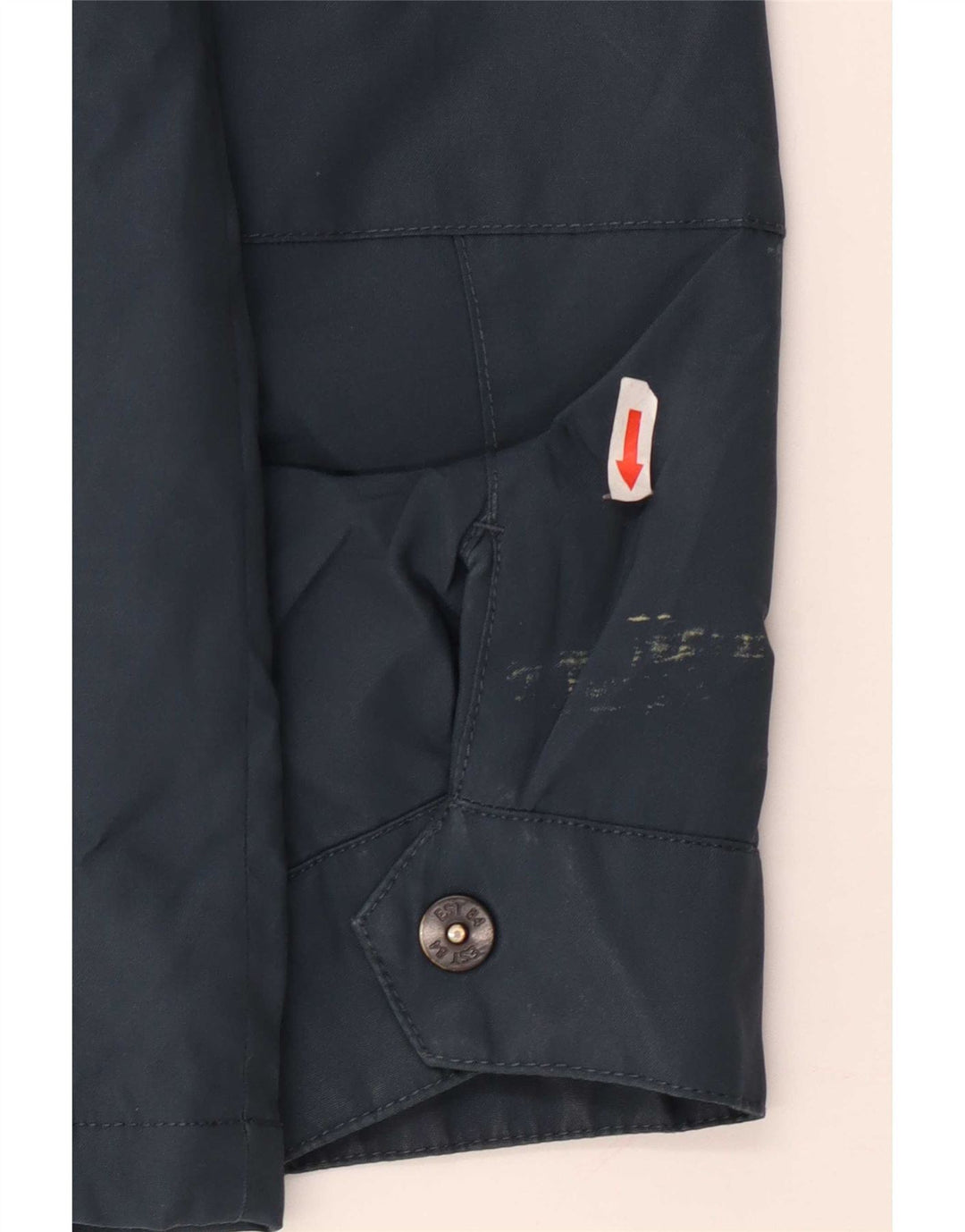 Marks & Spencer Mens Hooded Windbreaker Jacket UK 38 Medium Blue Polyester