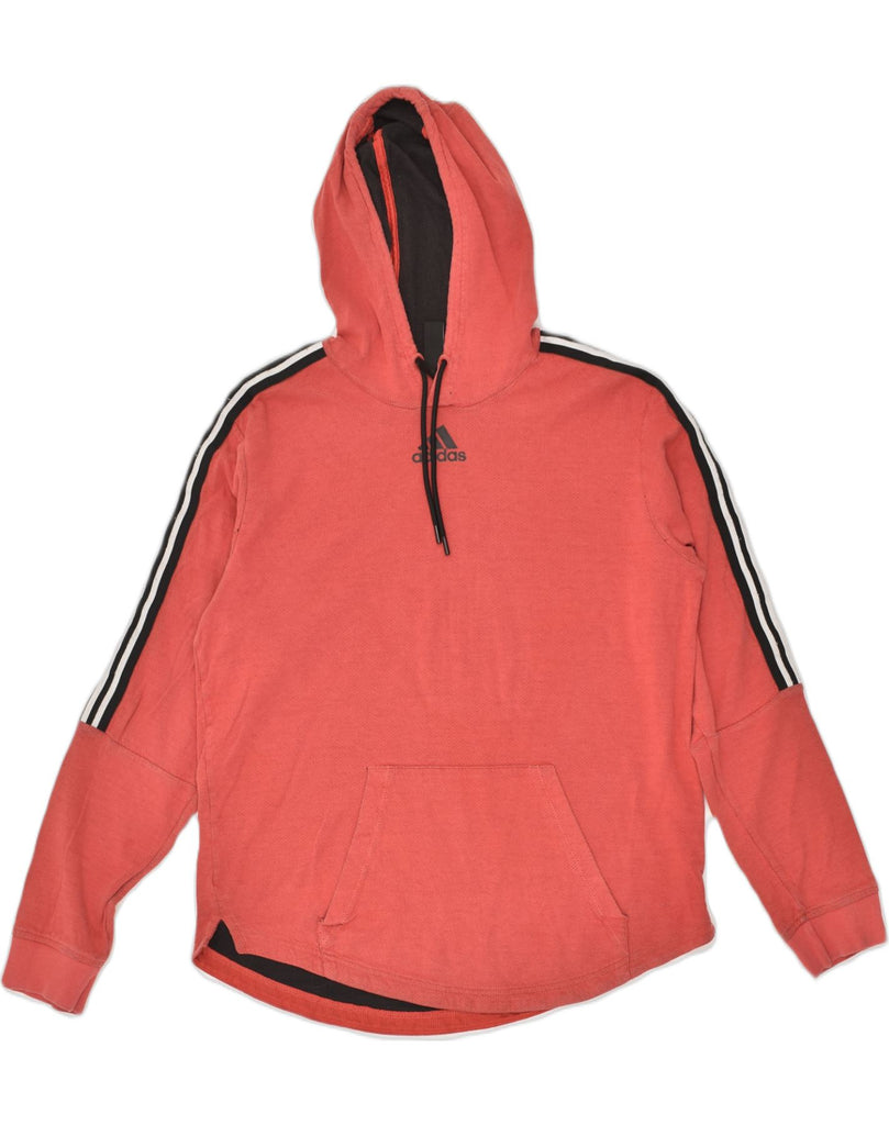 ADIDAS Mens Hoodie Jumper Medium Red Cotton | Vintage Adidas | Thrift | Second-Hand Adidas | Used Clothing | Messina Hembry 