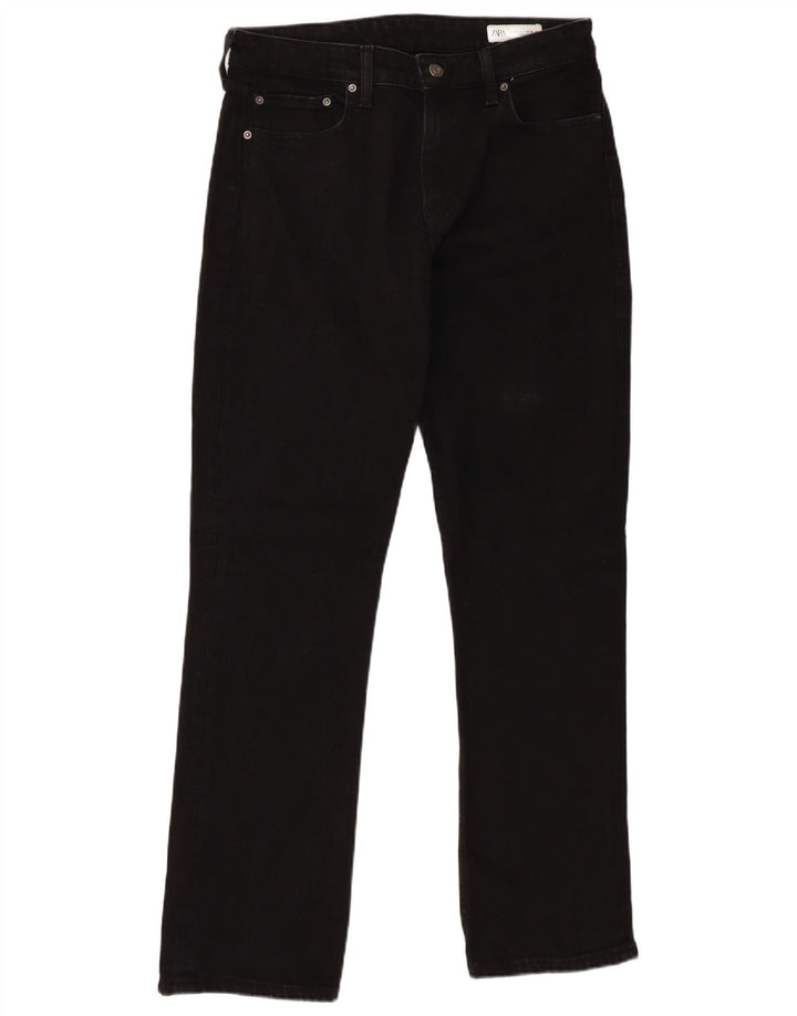Zara Womens Straight Jeans EU 40 Medium W30 L32 Black