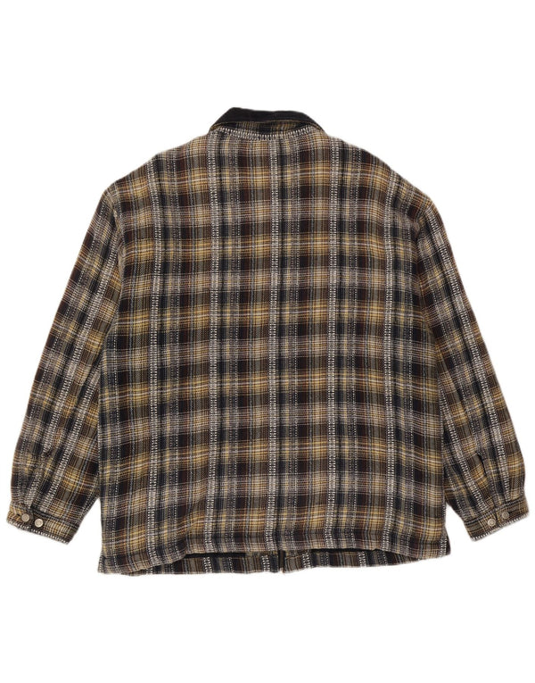 S.Oliver Mens Bomber Jacket UK 40 Large Multicoloured Check Cotton