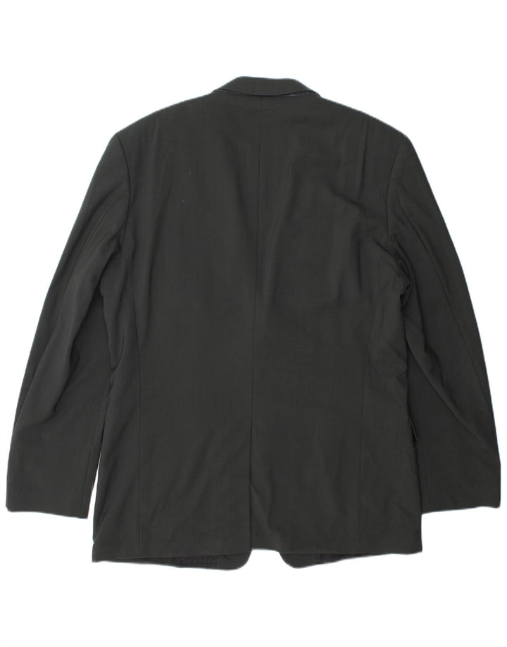 Hugo Boss Mens 2 Button Blazer Jacket EU 52 XL Grey Wool