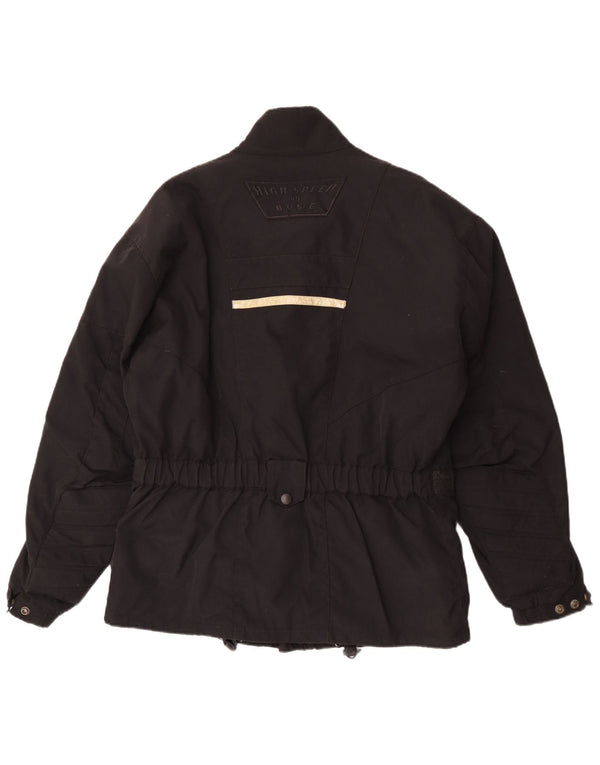 Buse Mens Graphic Racer Jacket UK 40 Large Black Nylon