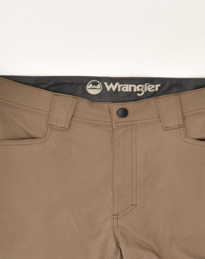 WRANGLER Mens Straight Cargo Trousers W32 L32  Brown Nylon | Vintage Wrangler | Thrift | Second-Hand Wrangler | Used Clothing | Messina Hembry 