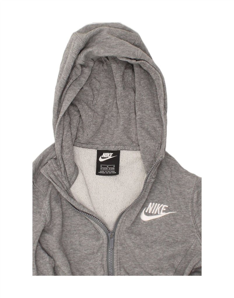 NIKE Boys Zip Hoodie Sweater 10-11 Years Medium Grey | Vintage Nike | Thrift | Second-Hand Nike | Used Clothing | Messina Hembry 