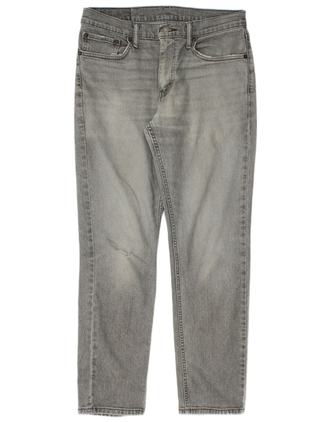 Levi's Mens 511 Distressed Slim Jeans 32 L30 Grey Cotton