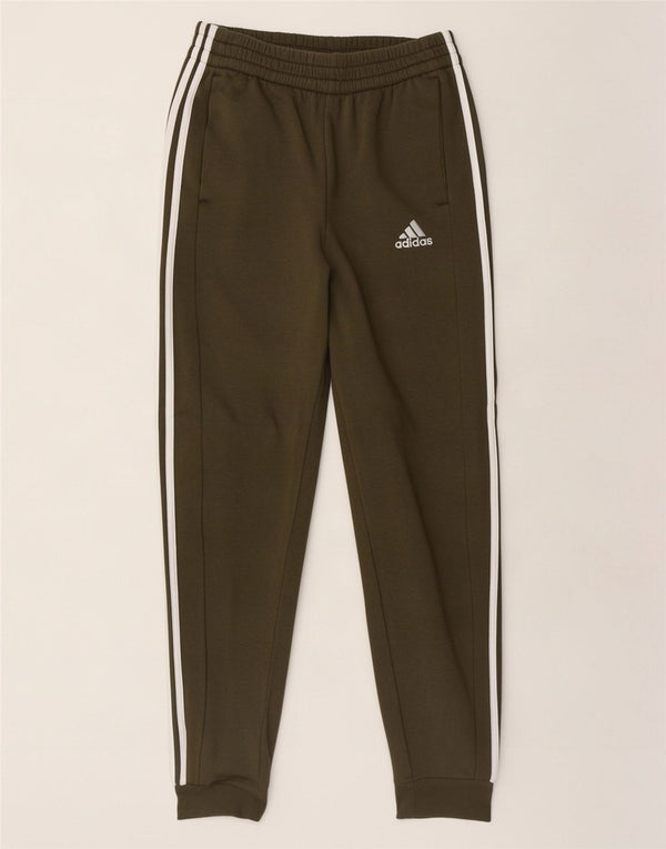 Adidas Mens Tracksuit Trousers Joggers Medium Khaki Cotton