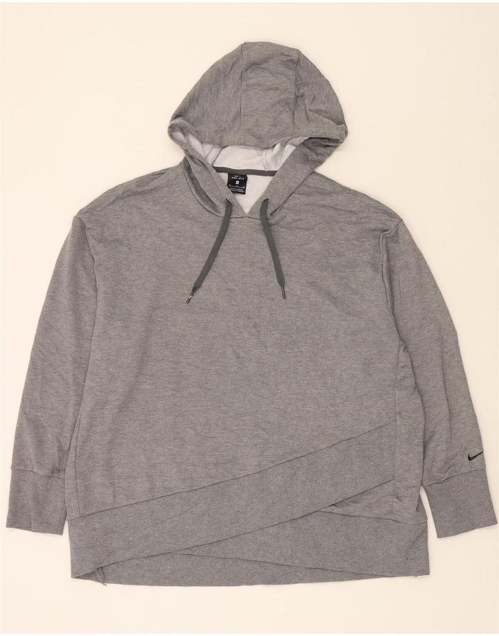 NIKE Mens Dri Fit Hoodie Jumper XL Grey Polyester Vintage Nike and Second-Hand Nike from Messina Hembry 