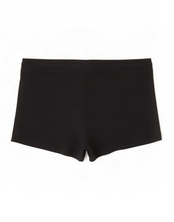 Hollister Womens Graphic Sport Shorts UK 6 XS Black Cotton