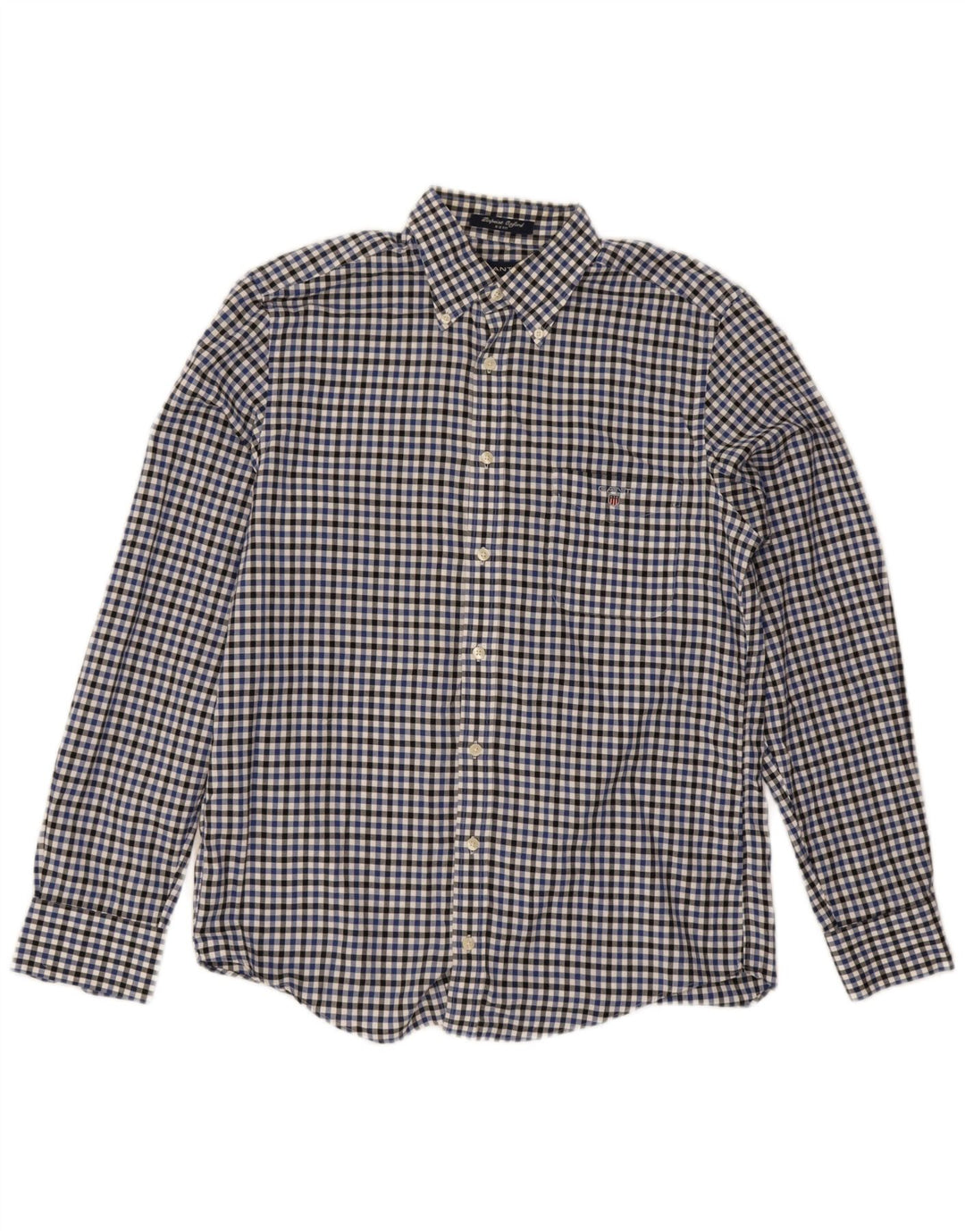 Gant Mens E-Z Fit Shirt Medium Multicoloured Gingham Cotton