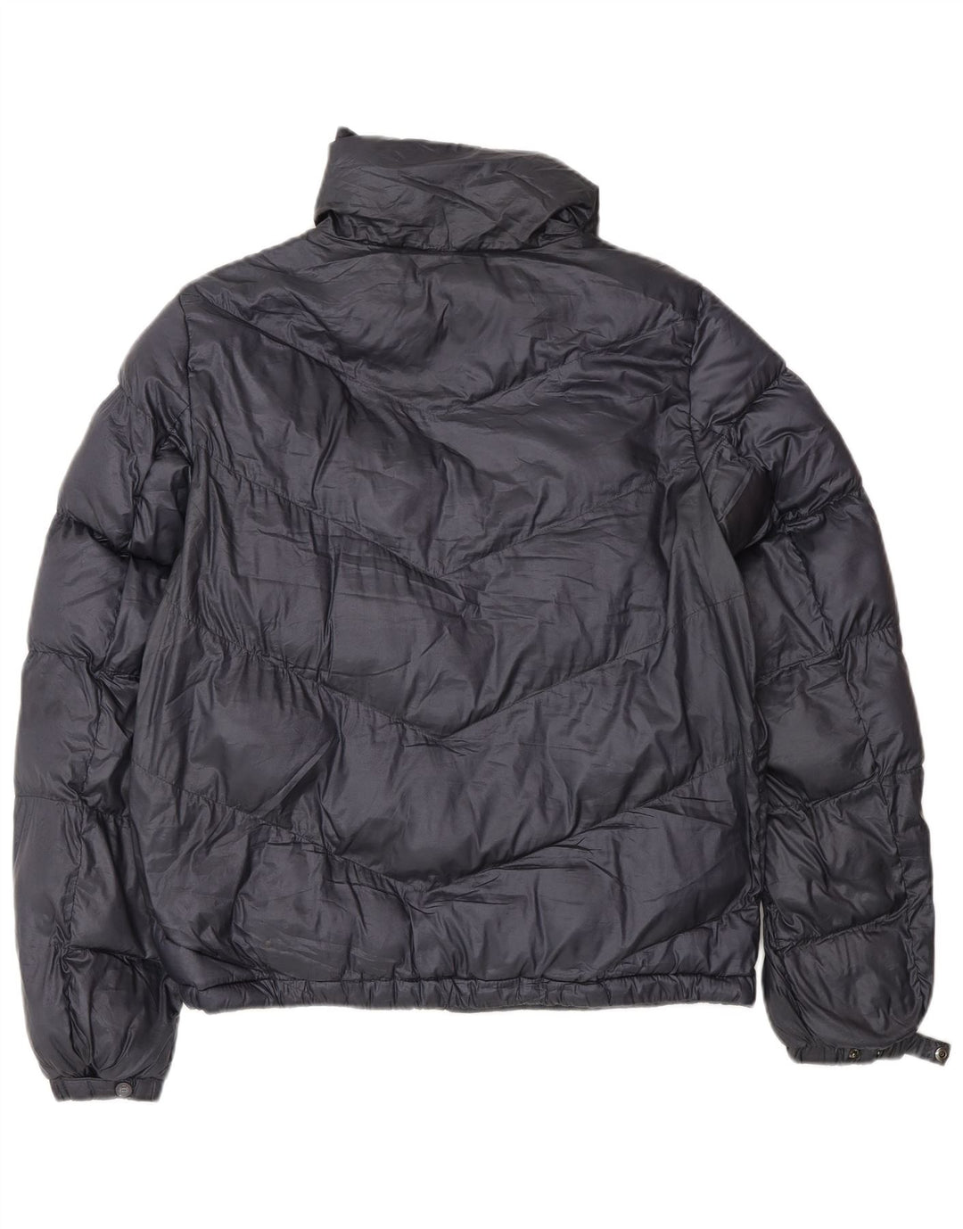 Massimo Dutti Mens Padded Jacket UK 36 Small Navy Blue Polyester