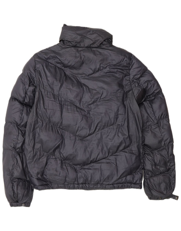 Massimo Dutti Mens Padded Jacket UK 36 Small Navy Blue Polyester