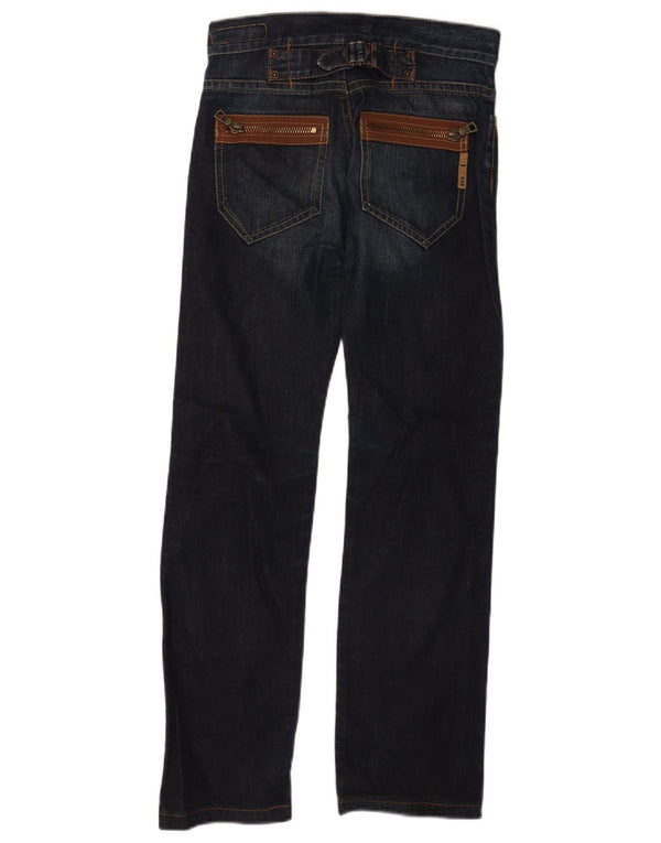 Gas Womens Straight Jeans W25 L30 Blue Cotton