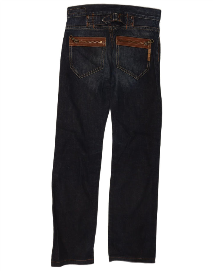 Gas Womens Straight Jeans W25 L30 Blue Cotton