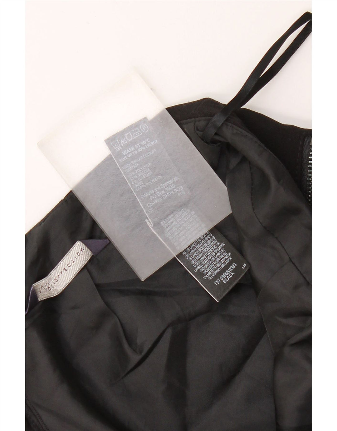 Marks & Spencer Womens Pencil Skirt UK 10 Small W28 Black Polyester