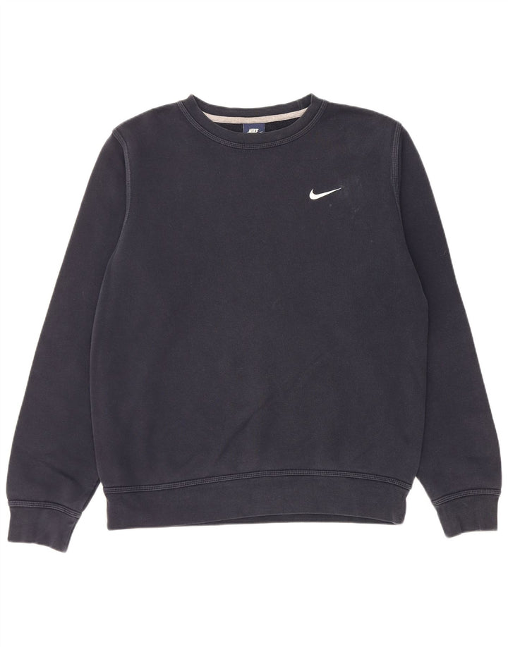 NIKE Mens Sweatshirt Jumper Medium Navy Blue Cotton