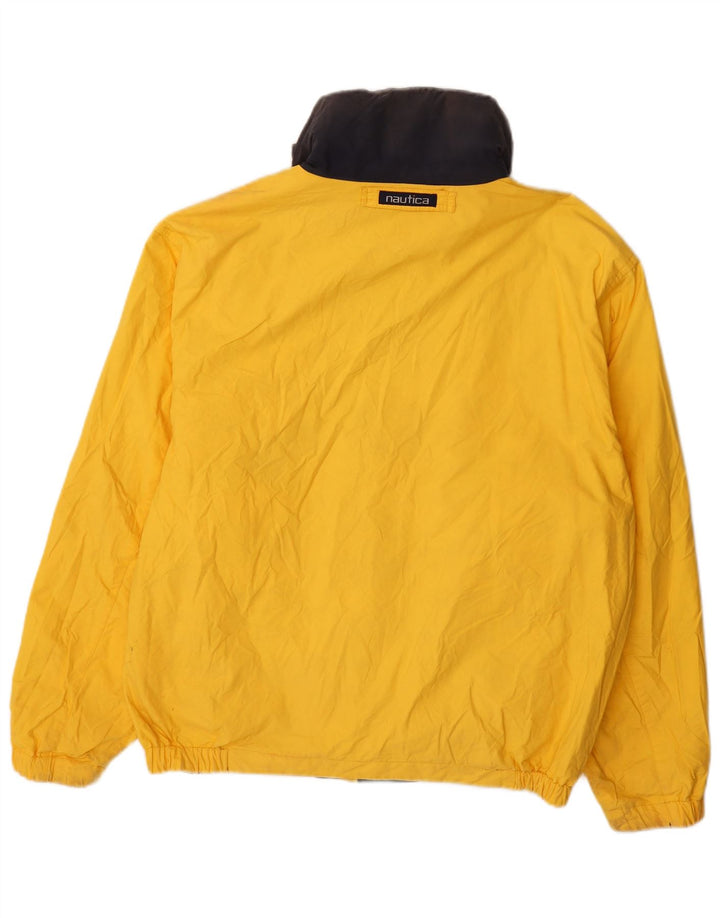 Nautica Mens Reversible Jacket UK 40 Large Multicoloured Colourblock Cotton