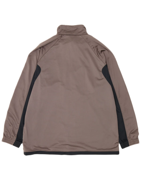 Diadora Mens Tracksuit Top Jacket UK 48 2XL Grey Colourblock Polyester