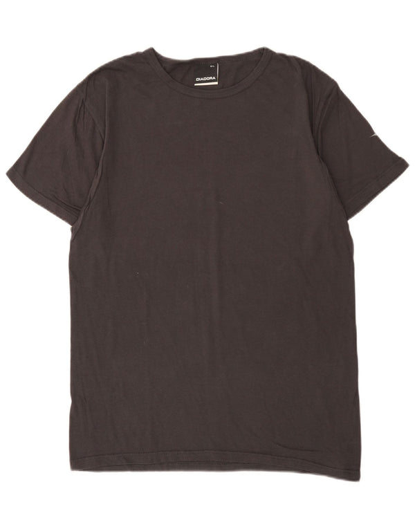 Diadora Womens T-Shirt Top UK 16 Large Grey Cotton