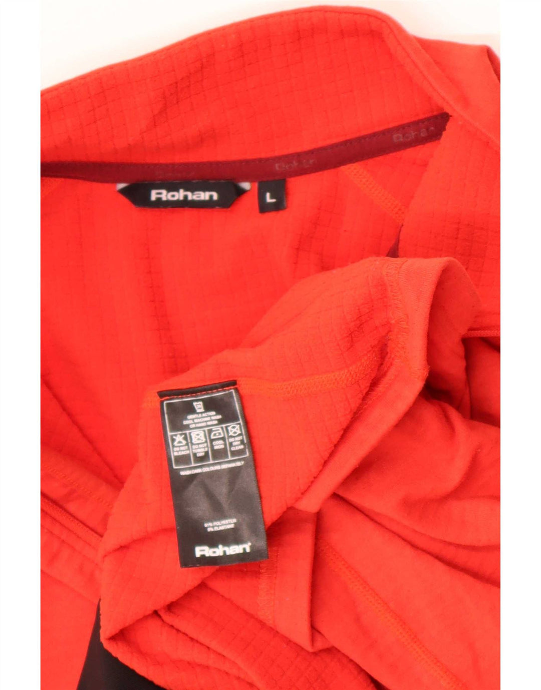 Rohan Mens Zip Neck Pullover Tracksuit Top Large Red Polyester
