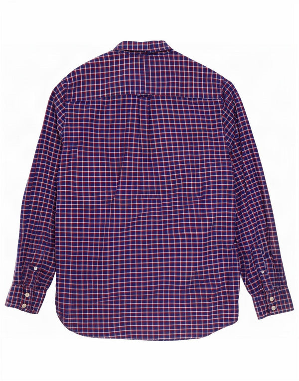 Crew Clothing Mens Classic Fit Flannel Shirt Medium Navy Blue Check Cotton