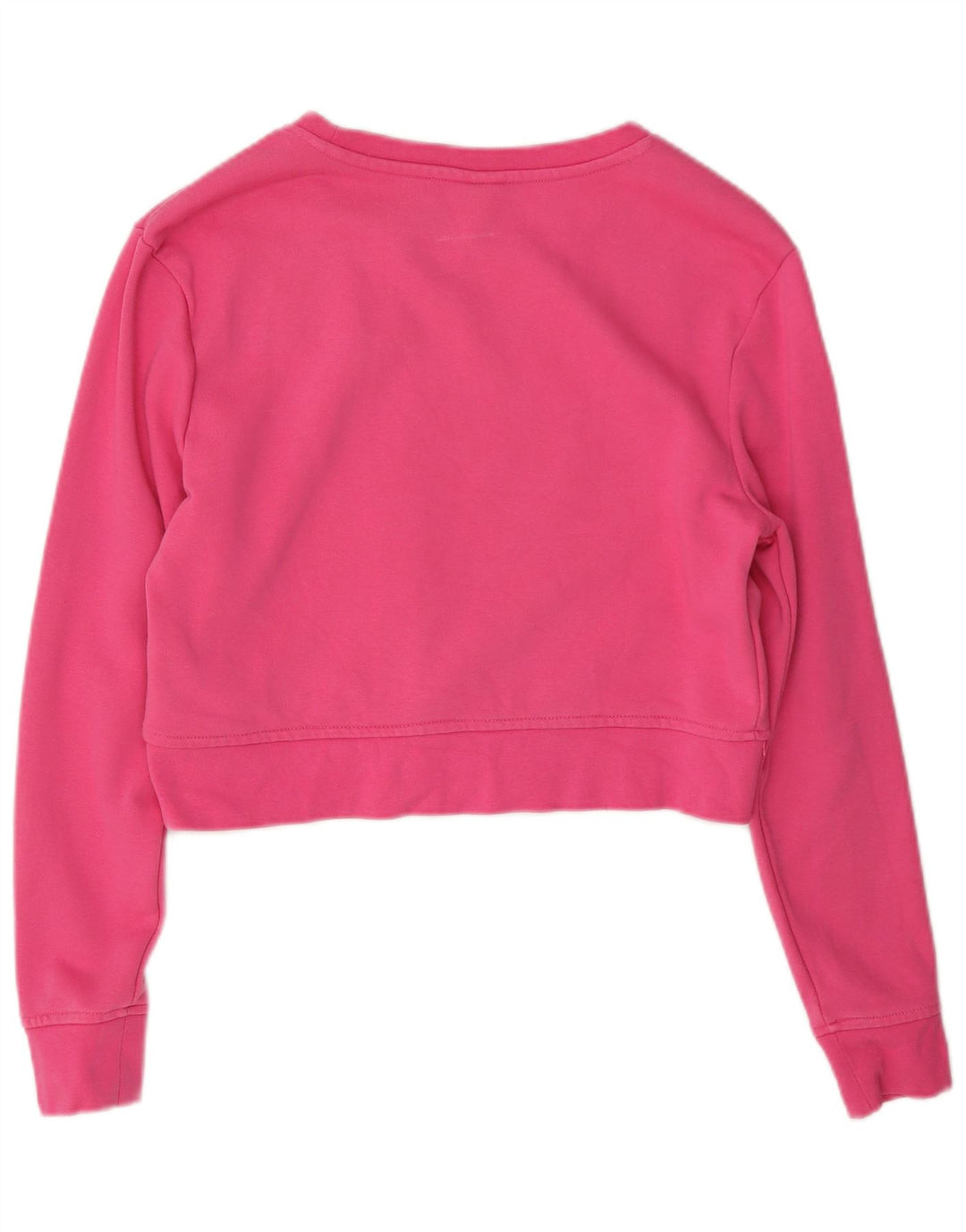 Kappa Womens Crop Graphic Sweatshirt Jumper UK 10 Small Pink