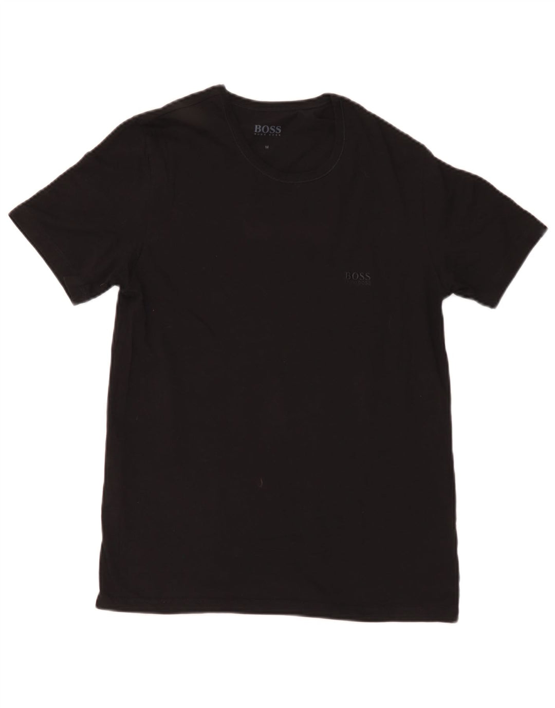 Hugo Boss Mens T-Shirt Top Medium Black Cotton