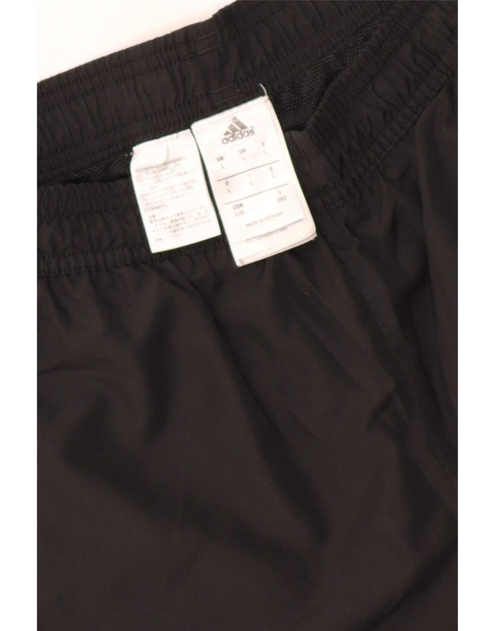 Adidas Mens Tracksuit Trousers Joggers Large Black Polyester