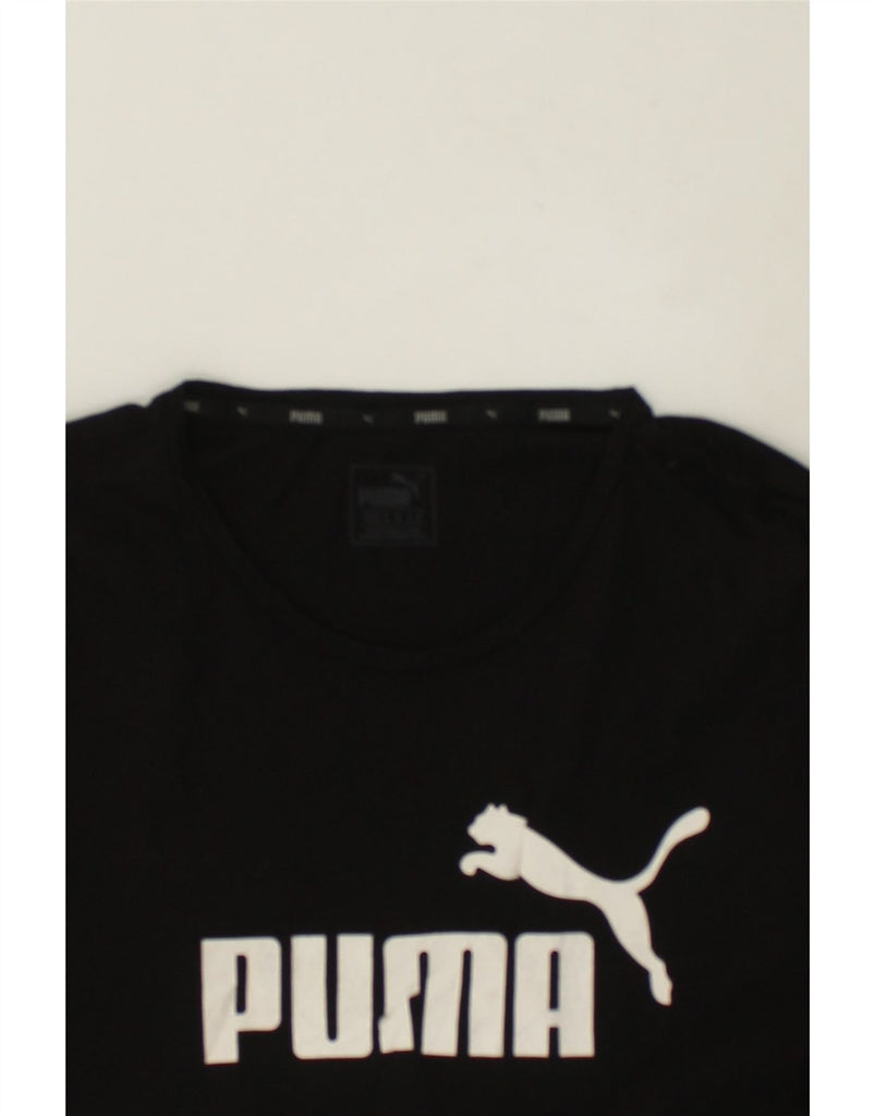 PUMA Womens Graphic T-Shirt Top UK 16 Large Black Cotton Vintage Puma and Second-Hand Puma from Messina Hembry 